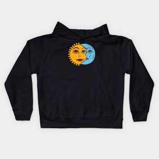 Sun and Moon Beautiful Duality Kids Hoodie